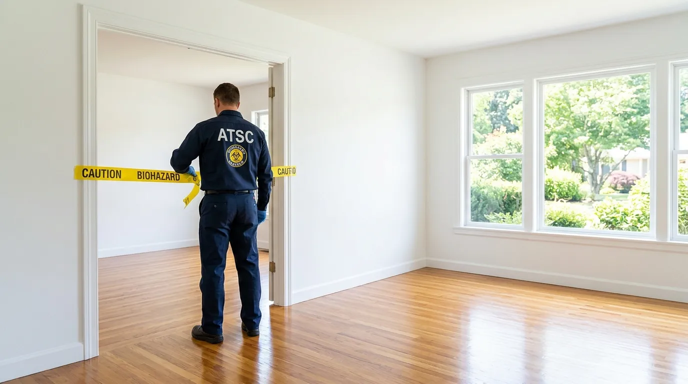 Certified biohazard cleanup crew performing Trauma Scene Cleanup in Silver Lakes